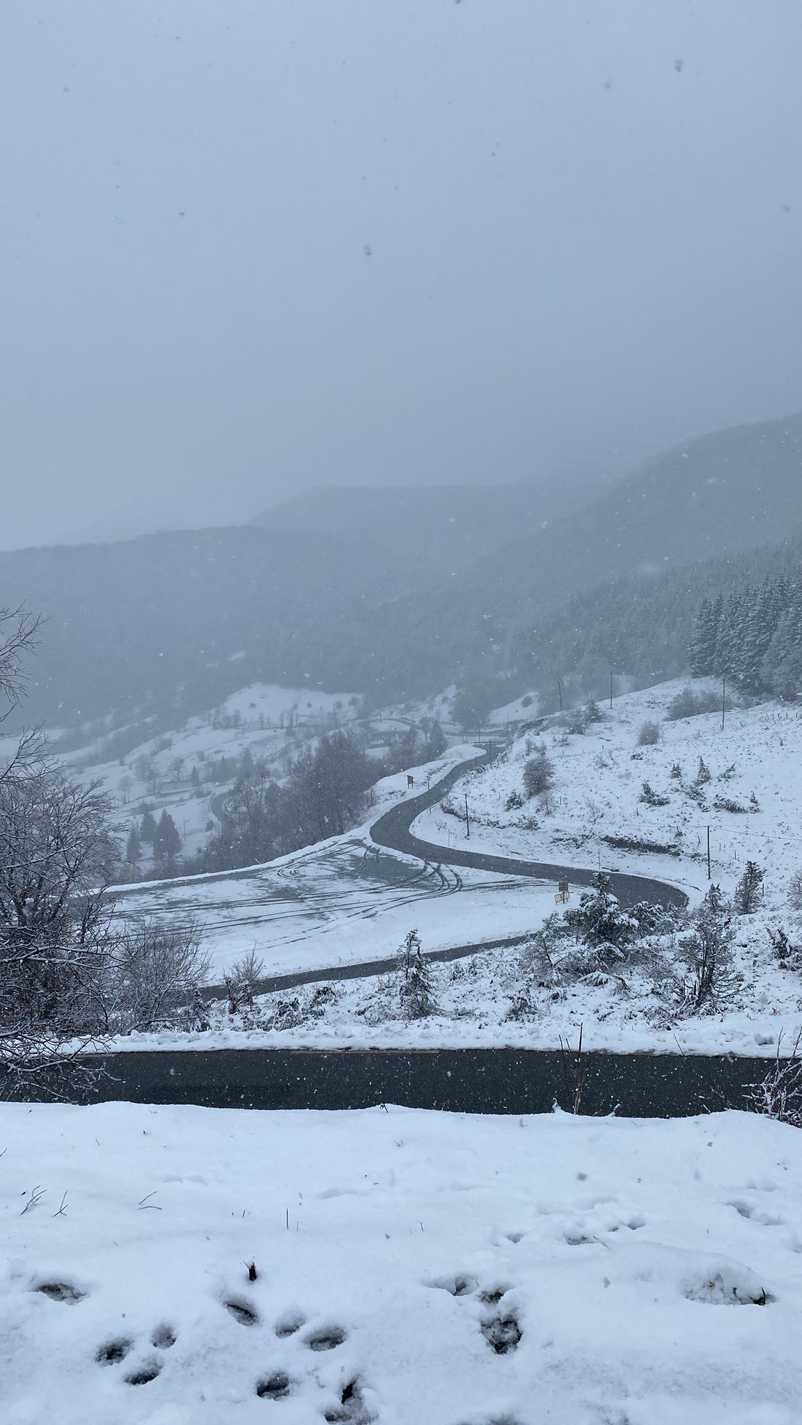 l'arrivée de la neige Val d'Azun